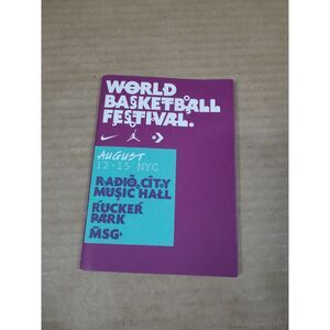 vtg 2010 Nike‎ World Basketball Festival  Nyc Small event book magazine  Artwork